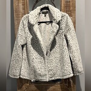 Melissa Paige Animal Print Faux Fur Coat